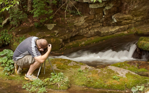 Jon angling for the right shot. - Courtesy Jeff Culverhouse